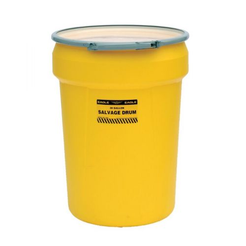 30 Gallon Metal Lever-Lock Salvage Drum - Containment